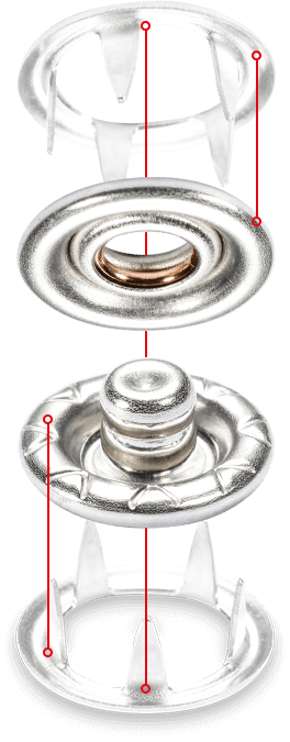 Variogrip Druckknopf Aufbau